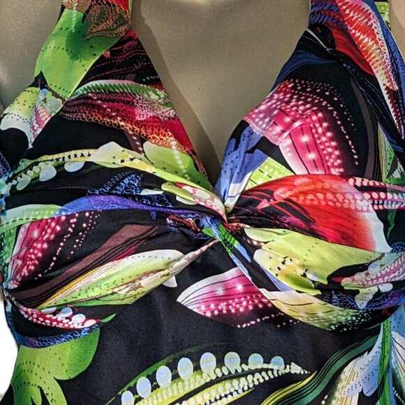 Cache Vintage Bright Floral Sundress Size 6 Preowned - Picture 3 of 6